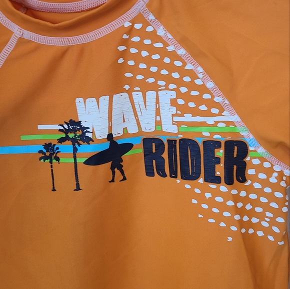 (1607) Flapdoodles Children's Outdoor Sun/Swim Shirt, UPF-50, Size: 5 Orange - Picture 5 of 12